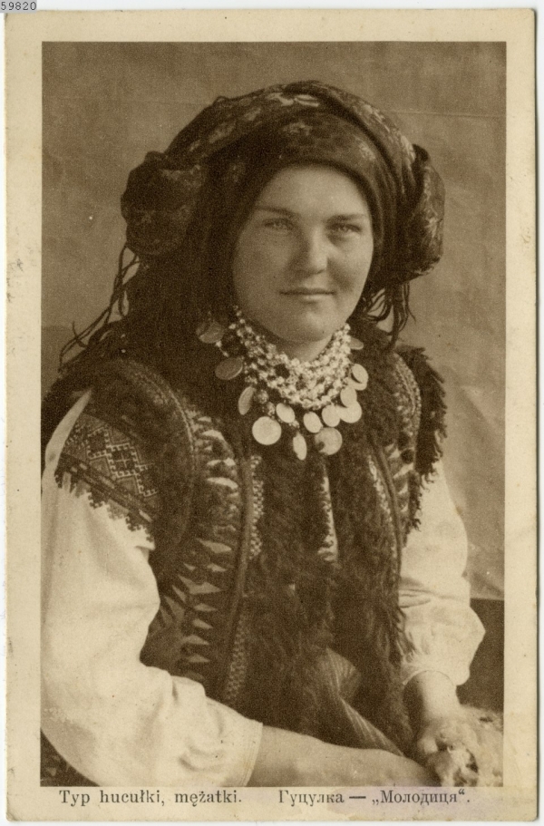 Pocztówka okolicznościowa - portret hucułki