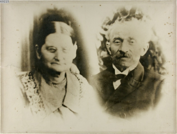 Fotografia kołodzieja Jakuba Intka z żoną