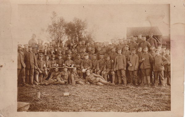 Fotografia zbiorowa - pamiątka z wojska pruskiego