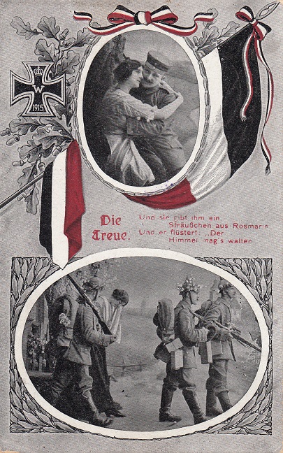 Pocztówka okolicznościowa - pamiątka z wojska