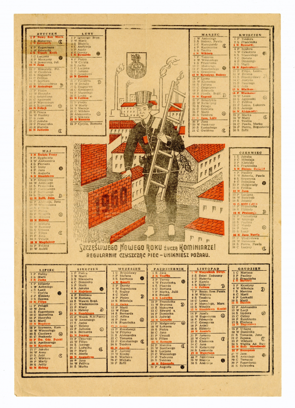 Kalendarz okolicznościowy na rok 1960
